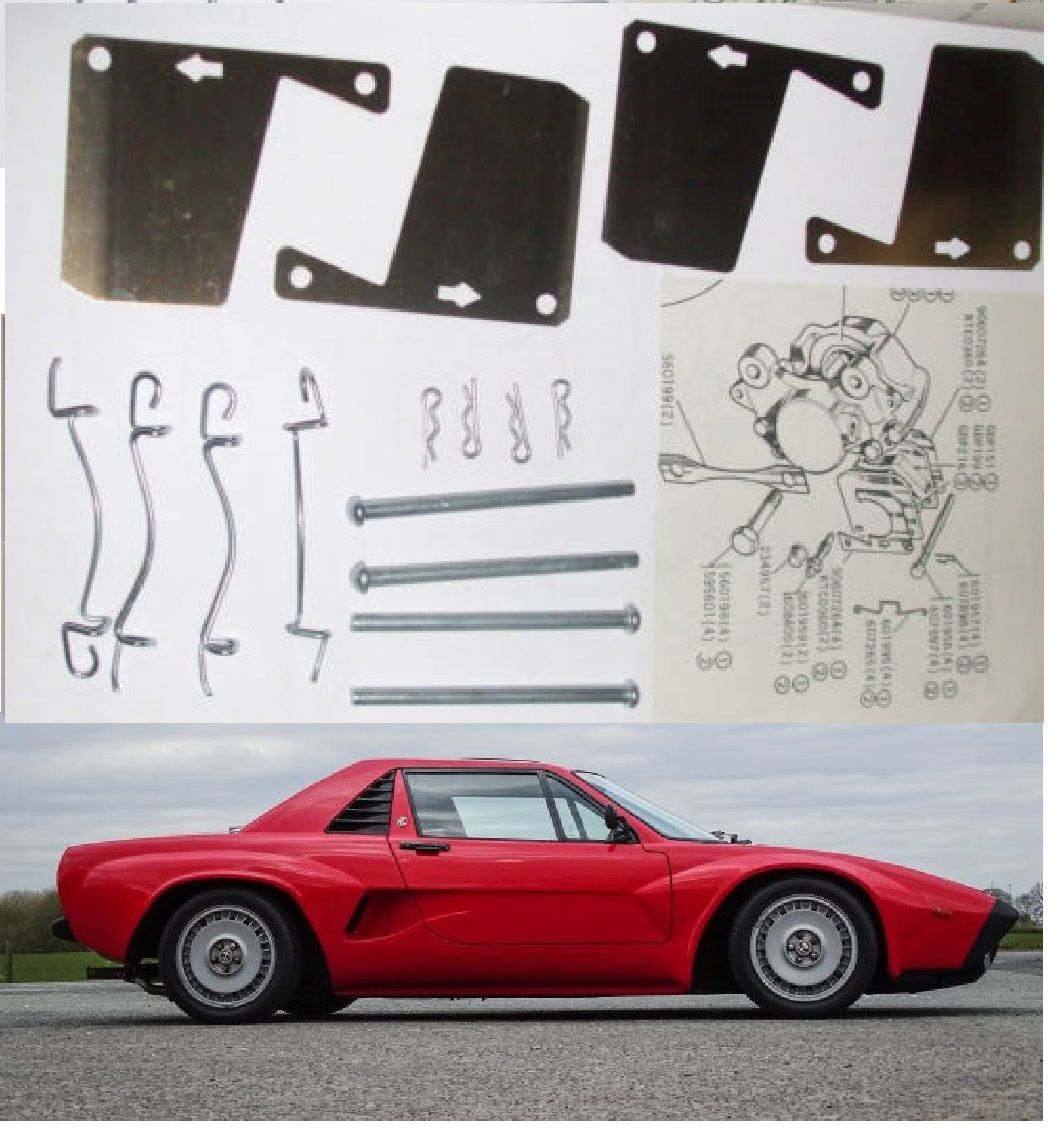 FRONT BRAKE PAD FITTING KIT - PINS & SHIMS (AC 3000) (1979- 86)